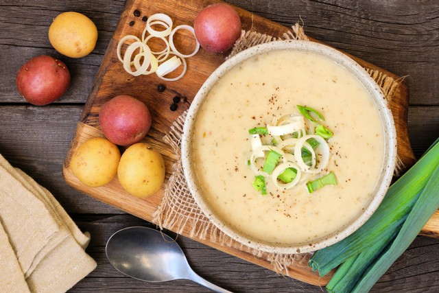 Wild Leek and Potato Soup