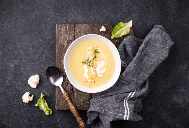 Truffled Cream of Cauliflower Soup