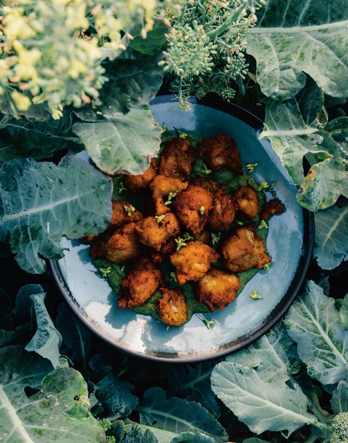 Cauliflower Chickpea Fritters