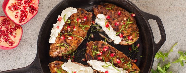 Pomegranate Goat Cheese Chicken