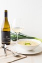 Wild Leek & Potato Soup with Wilted Leek Greens