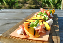 Peach & Prosciutto Salad with Ricotta & Basil